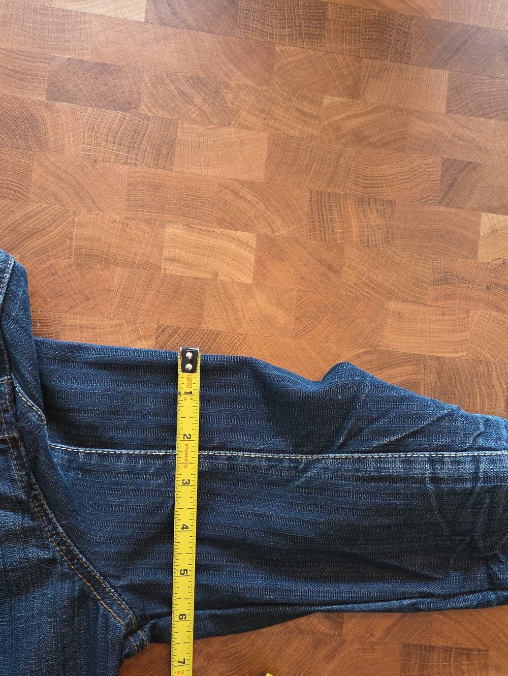 Jean Jacket With Sweater Edging - Picture 14 of 14